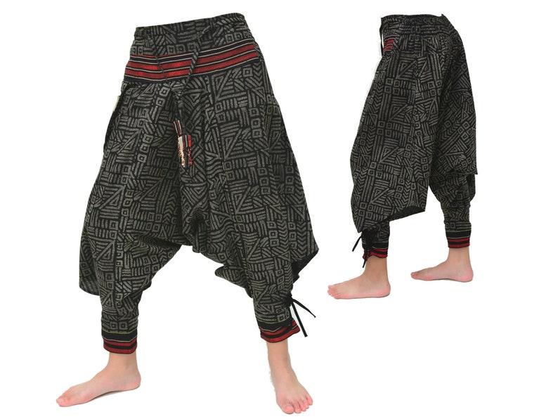 Samurai pants Yoga Pants men women Ninja Pants 7 colors Grey