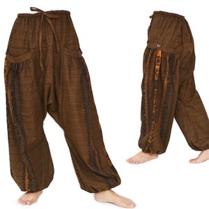 Harem pants women men Lounge Pants 2 big pockets printed