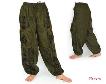 Aladdin broek, harembroek, wijde broek