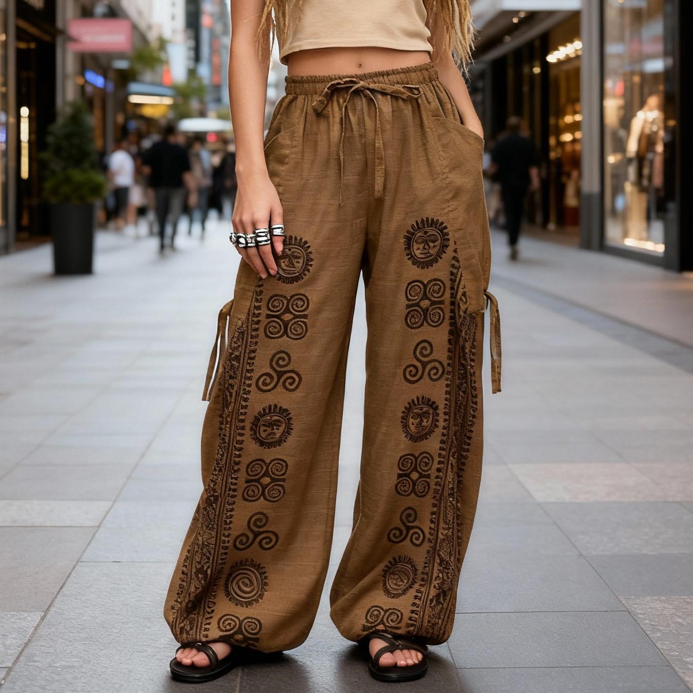 Harem Pants Men Women Yoga Baggy Lounge Hippie Pants With