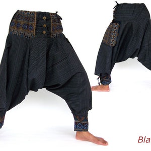 Pantalones Aladino, Pantalones samurai Negro