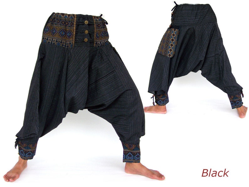 Pantalones Aladino, Pantalones samurai Negro