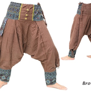 Pantalones Aladino, Pantalones samurai Marrón