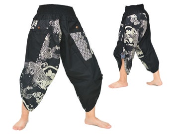 Samurai pants Yoga Pants for men & women Ninja Pants Boho Hippie Pants