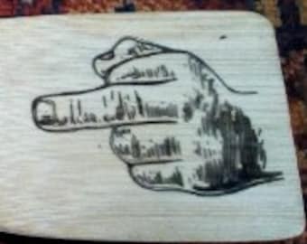 CAPOVOLGERE QUESTA! -Laser inciso bambù spatola - CuriousAardvark scortese gamma di utensili da cucina