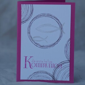 Glückwunschkarte zur Kommunion
