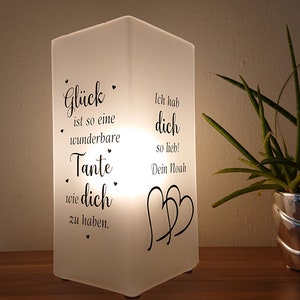 Lamp with saying, customizable, gift for aunt, gift for godmother