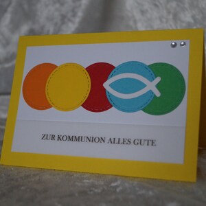 Glückwunschkarte zur Kommunion