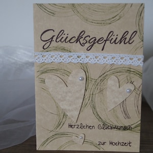 Glückwunschkarte zur Hochzeit