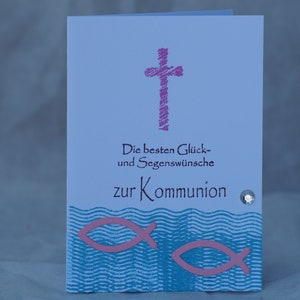 Glückwunschkarte zur Kommunion