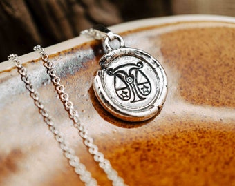 Sternzeichen Kette Waage in 925 Echtsilber, Sternzeichen Halskette Silber, Zodiac Halskette Libra, Astrologie Schmuck Horoskop Geschenk