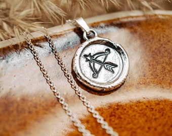 Zodiac necklace Sagittarius in 925 real silver, zodiac necklace silver, zodiac necklace Sagittarius, astrology jewelry gift