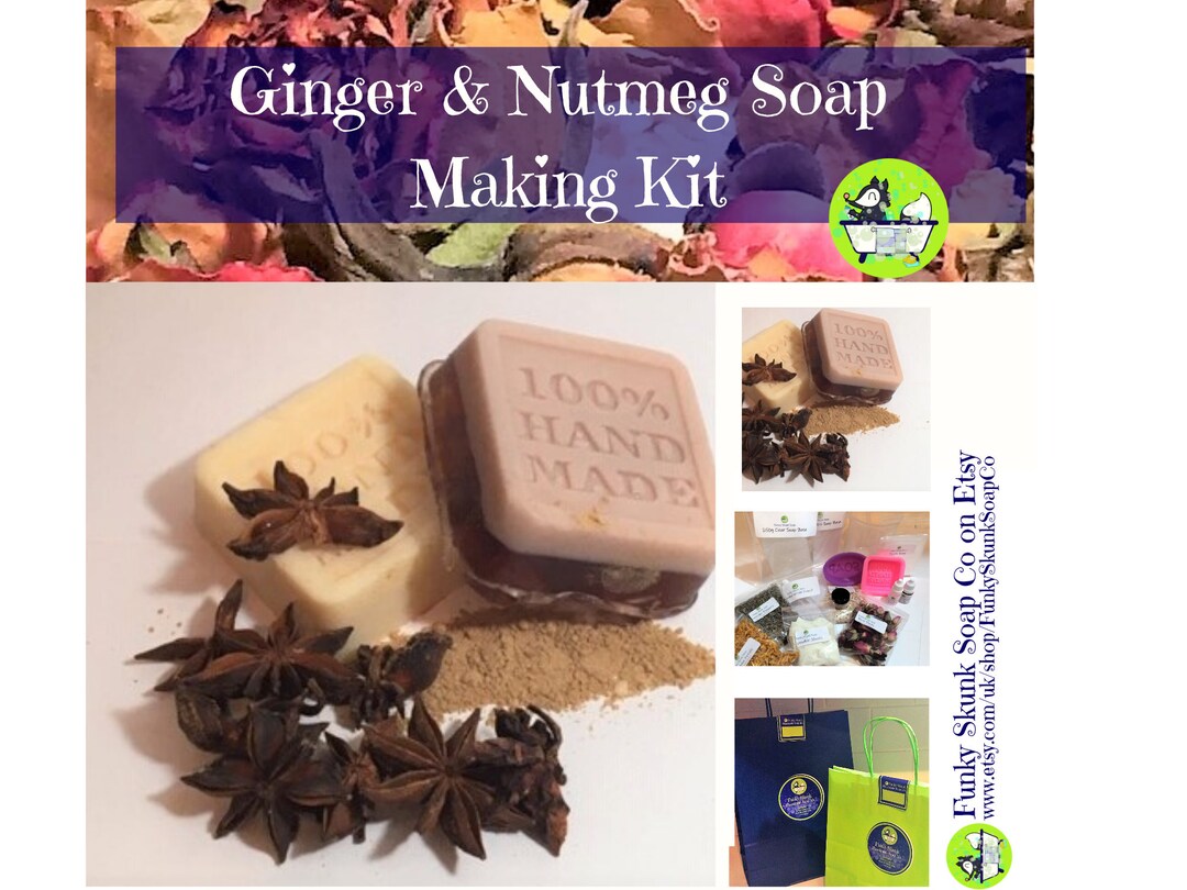 Soap Making Kit Make Your Own Ginger and Nutmeg Soap Craft Etsy