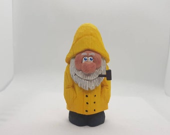 Hand carved and hand painted little Seaman Sid