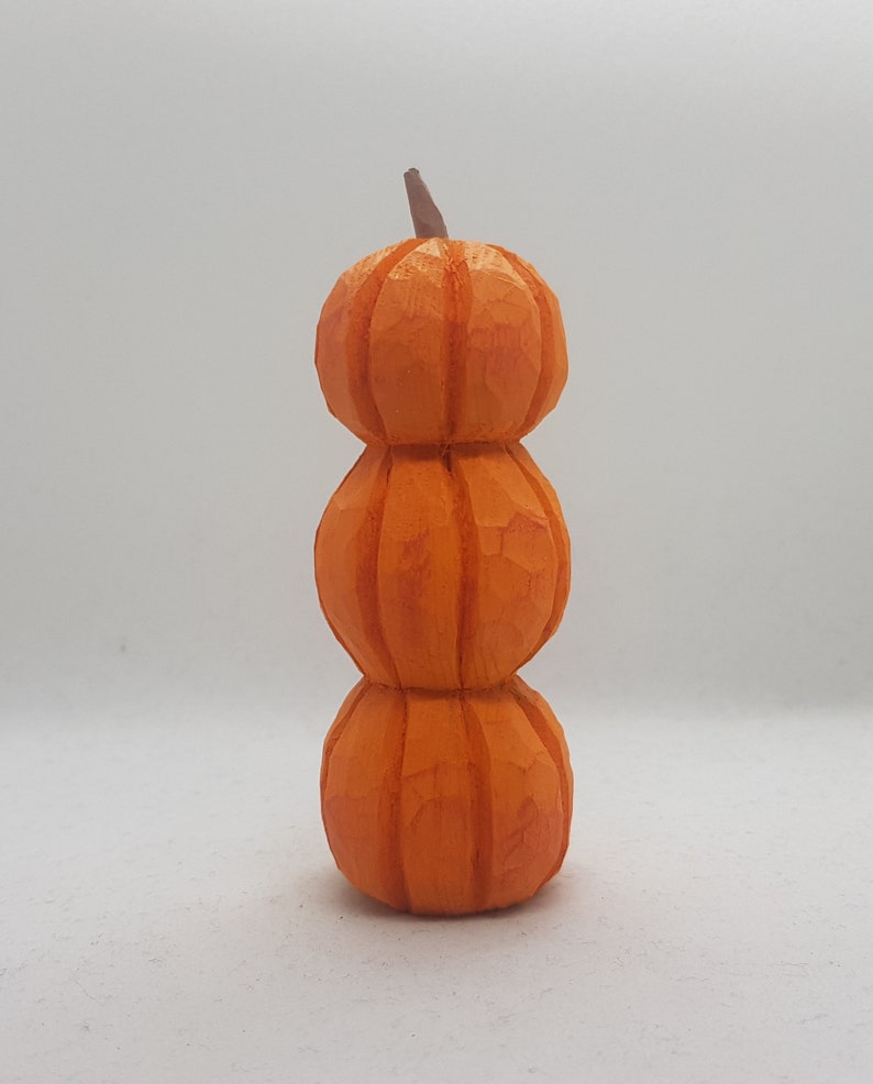 Mini Pumpkin Stack Hand Carved Pumpkin Stack - Etsy