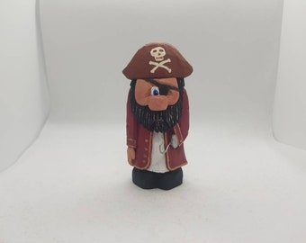 Pirate Pete little carved figure