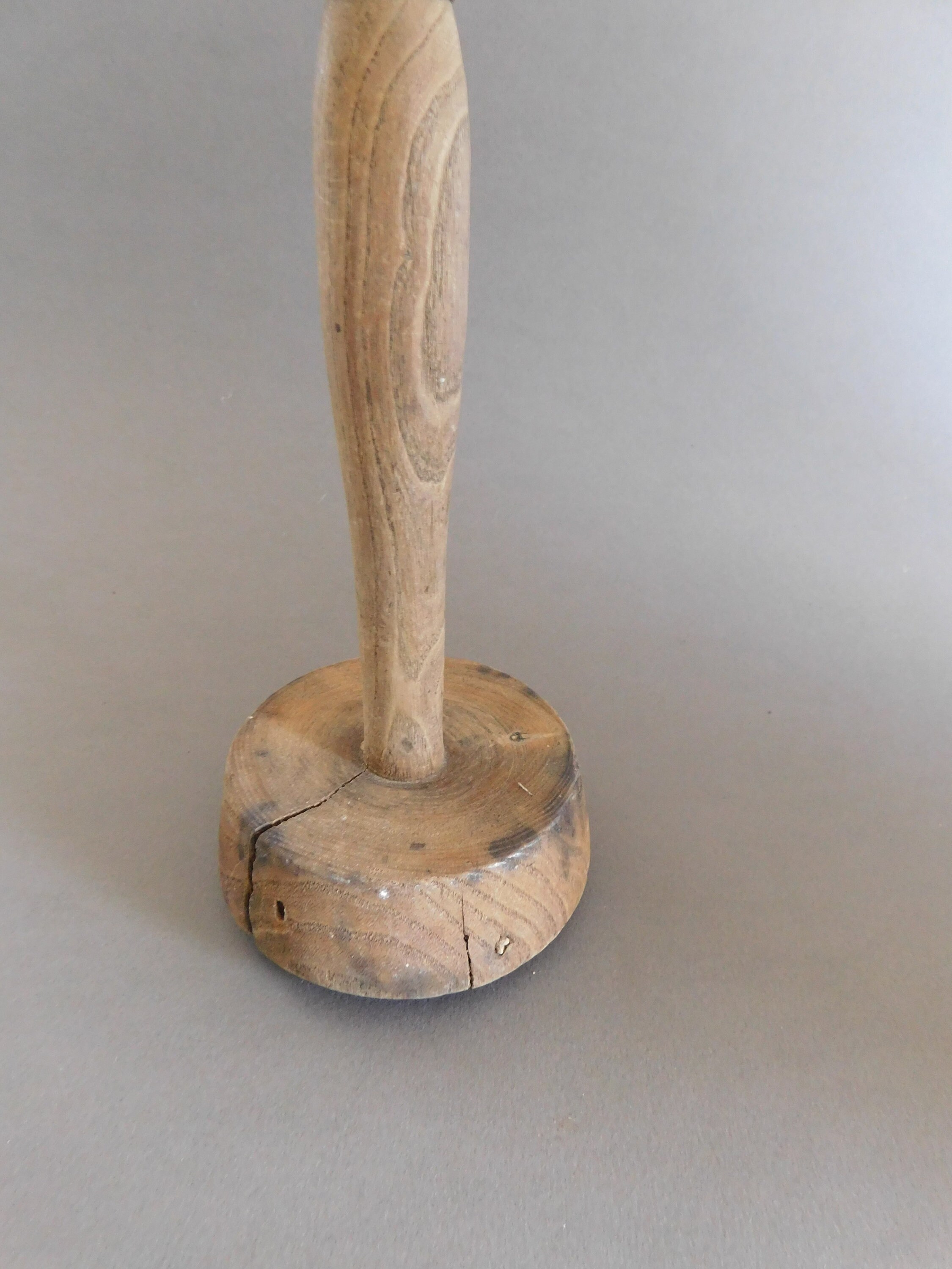 Antique French Rustic Muddler Masher Pestle Solid Wood Etsy