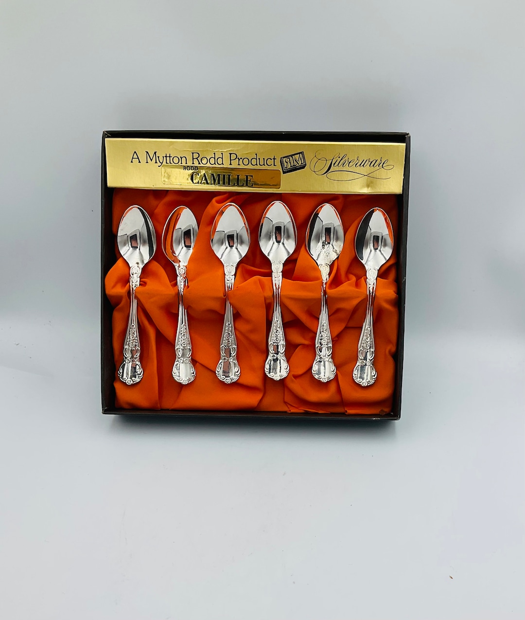 Tea Spoon by Mytton Rodd Camille Design Silver Plated Boxed Set Etsy UK