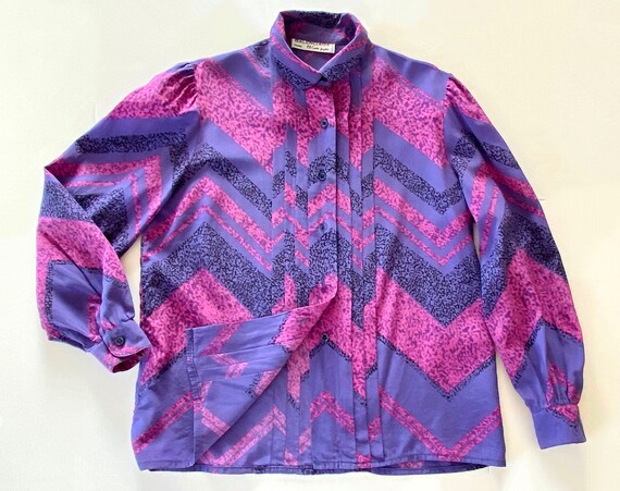 Vintage Balenciaga Silk Blouse "BALENCIAGA Paris"