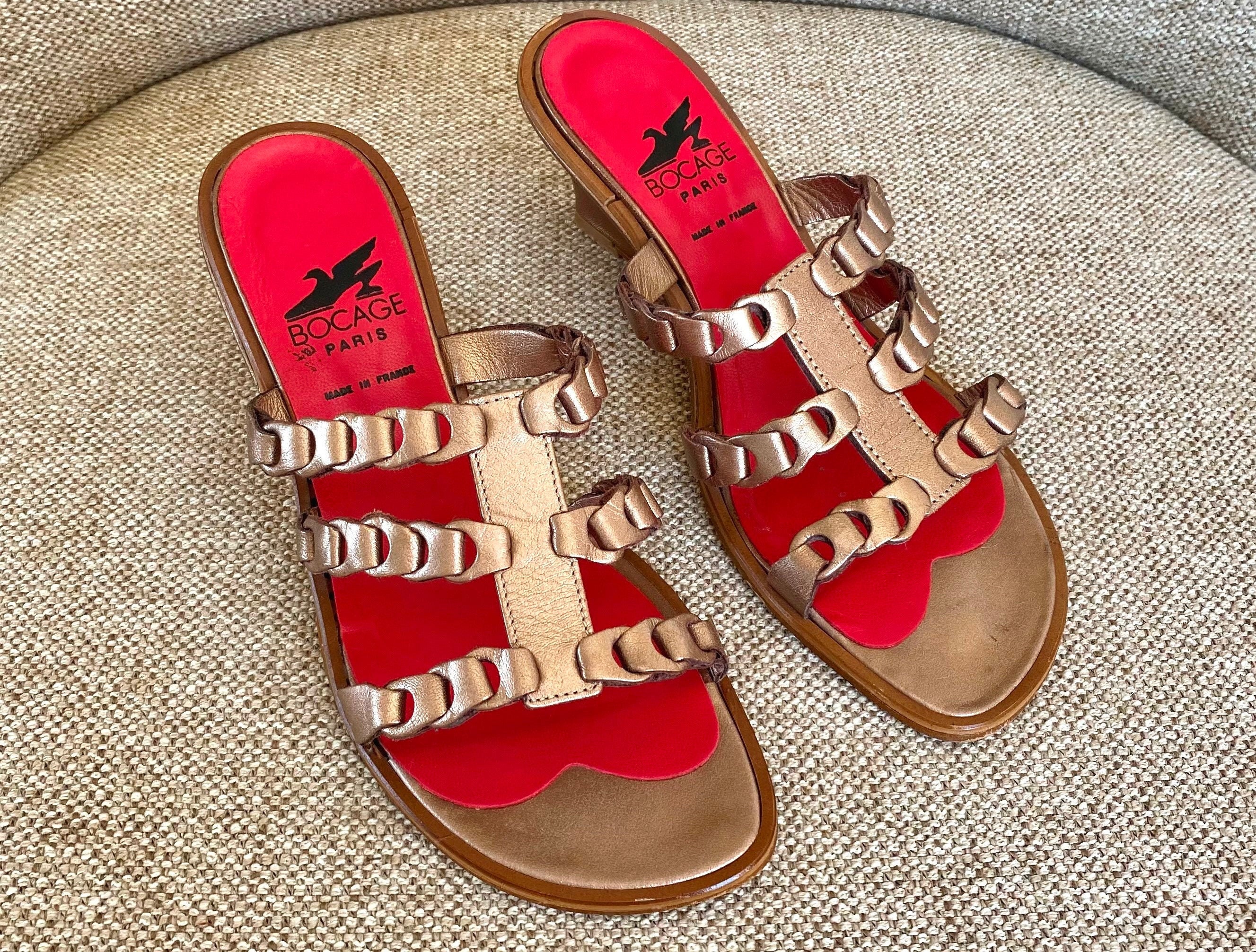 vintage wedge sandals