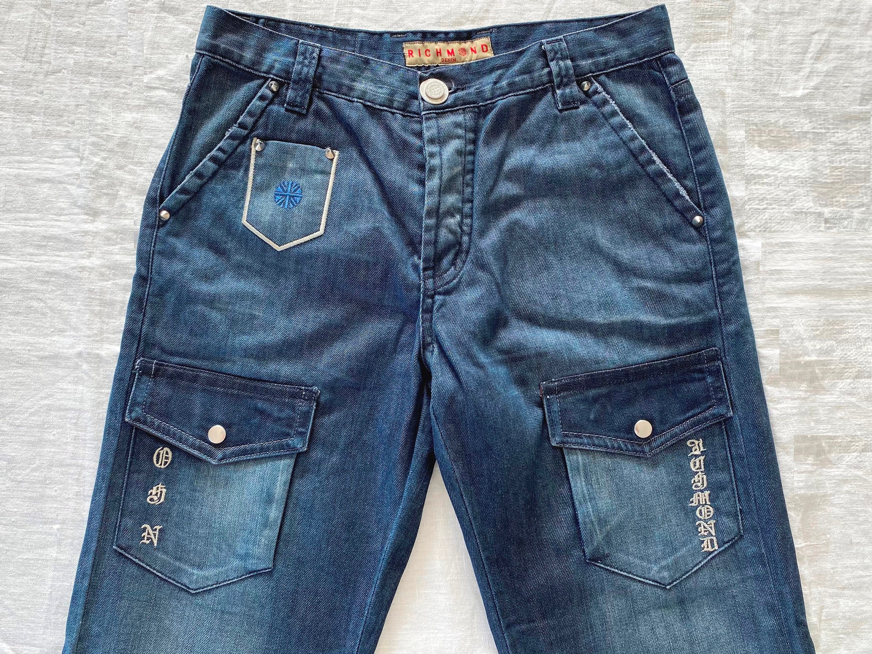 Men's Unisex Jeans richmond Denim by John | Etsy Hong Kong