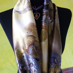 Silk Scarf Sorcerer&#39;s Apprentice, Silk, Satin