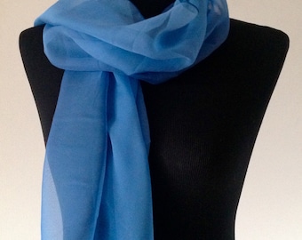 Seidenschal Chiffon skyblue*, Schal, Seide