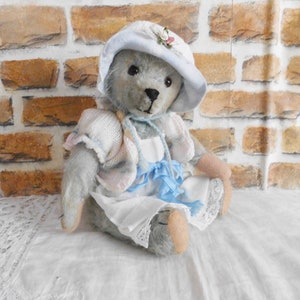 old teddy bear, 38 cm, collector's teddy, vintage bear, old bear