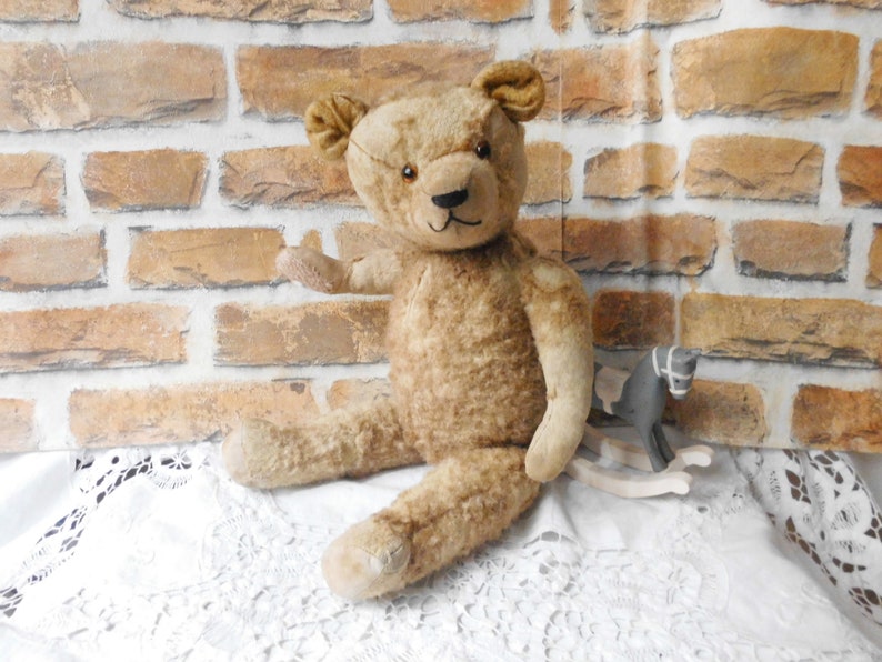 schöner alter Teddybär, 40 cm, Sammlerteddy, vintage Bär, alter Bär Bild 6