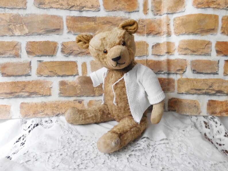 schöner alter Teddybär, 40 cm, Sammlerteddy, vintage Bär, alter Bär Bild 3