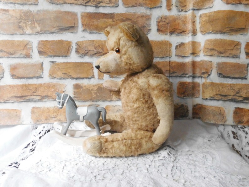 schöner alter Teddybär, 40 cm, Sammlerteddy, vintage Bär, alter Bär Bild 7