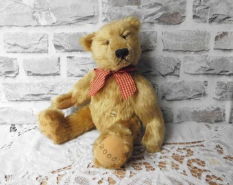 Teddybär Bär von Sunkid, 33 cm, Sammlerteddy, Vintage, Plüschbär