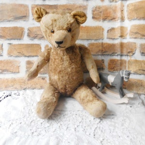 schöner alter Teddybär, 40 cm, Sammlerteddy, vintage Bär, alter Bär Bild 5