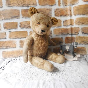 schöner alter Teddybär, 40 cm, Sammlerteddy, vintage Bär, alter Bär Bild 4