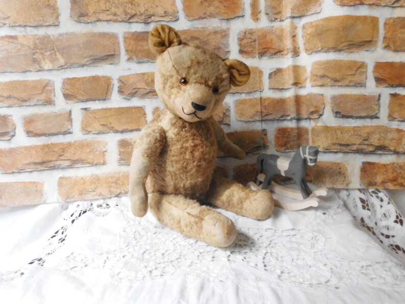 schöner alter Teddybär, 40 cm, Sammlerteddy, vintage Bär, alter Bär Bild 4