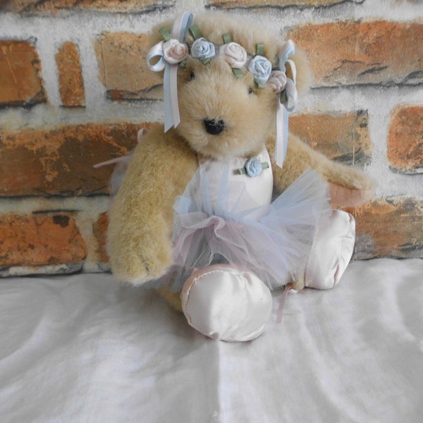 kleiner Teddybär, Muffy VanderBaer, 20 cm, Sammlerteddy, vintage Bär, alter Bär, Ballerina