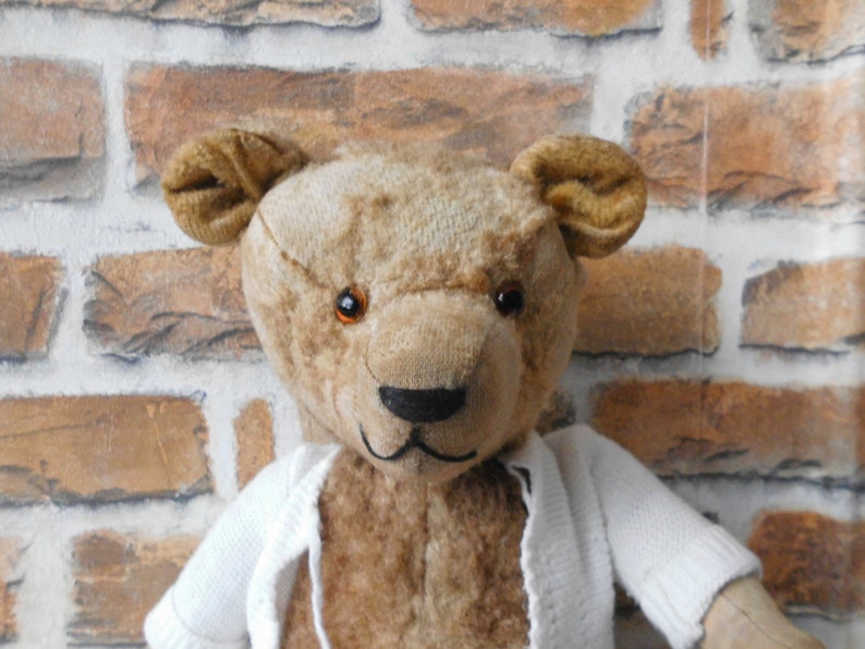 schöner alter Teddybär, 40 cm, Sammlerteddy, vintage Bär, alter Bär Bild 8