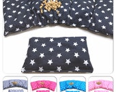 5 Chamber 2 er Set 50 x 20 cm Star Cherry Pit Pillow 11 Colors Grain Pillow Heat Pad XXL Wheat Spelt Rapeseed Grape Seeds