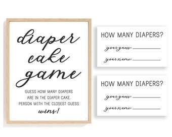 diaper guessing game