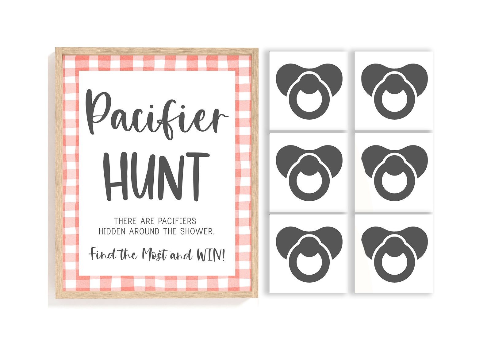 Pacifier Hunt Game Pacifier Hunt Find the Pacifier Game BabyQ Etsy