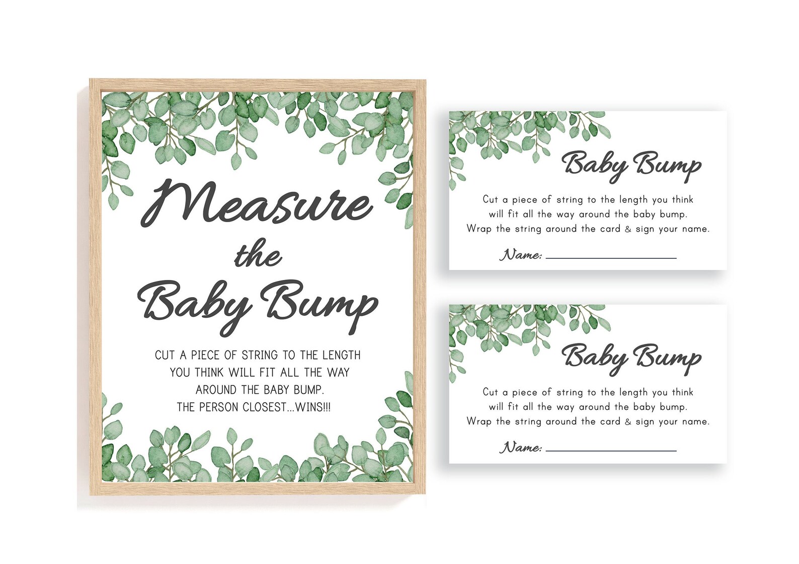 Measure Mommy's Belly Game How Big is Mommy's Belly - Etsy