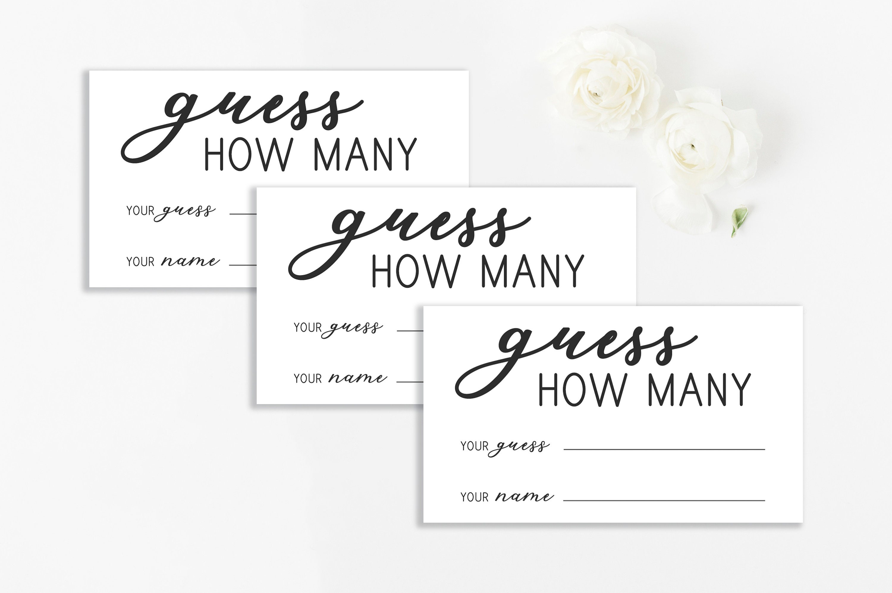 Guess How Many Printable Sheet Weddingvenues one