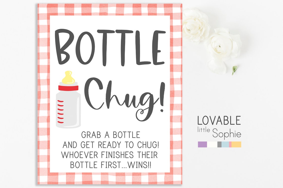 Baby Bottle Chug Bottle Chug Game Baby Bottle Game BabyQ Baby Etsy