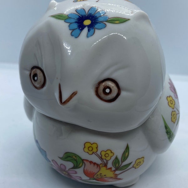 Vintage Owl Trinket Box