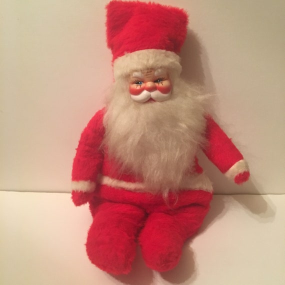 old stuffed santa claus