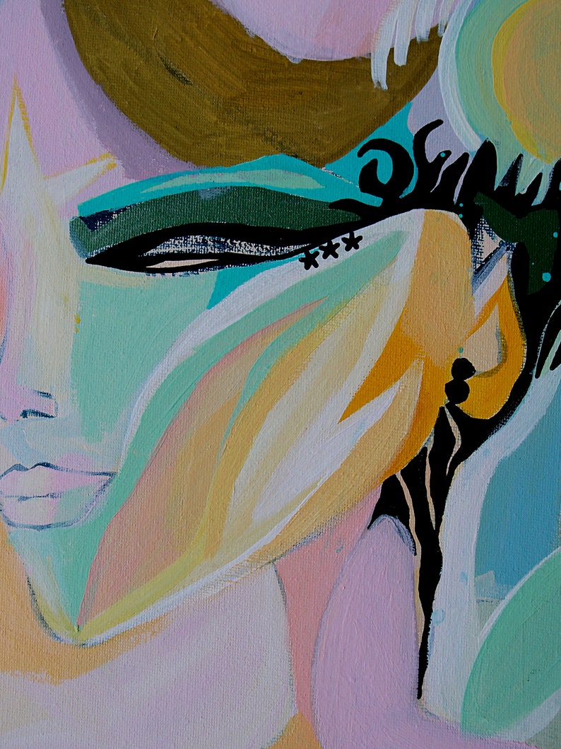 Painting on Canvas Board Original Art Paint Wall Art Painting Etsy