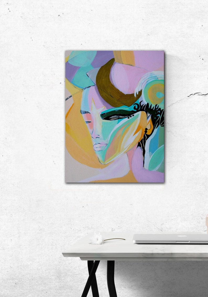 Painting on Canvas Board Original Art Paint Wall Art Painting Etsy