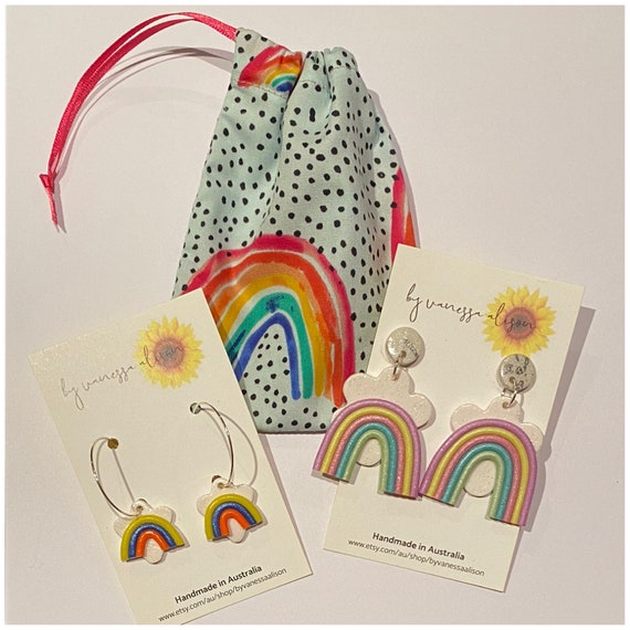 Rainbow Jewellery Bag | Jewellery Bags, Pouches, Jewellery Pouch, Earring  Bag, Gift Bag, Earring Pouch