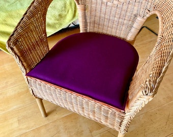 Sitzkissen Schurwollfilz 40x42 hinten gerundet by NimmFilz