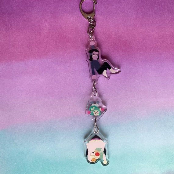 OK KO Let&#39;s Be Heroes | Professor Venomous | Fink | Lord Boxman |  Voxmore |  Linking Acrylic Charm